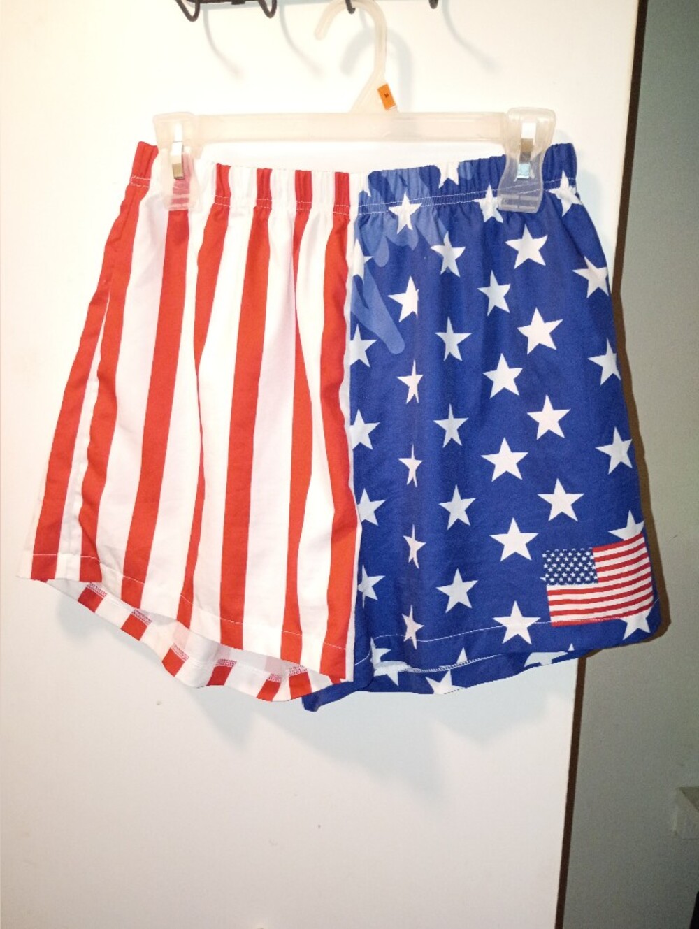 Women's Star Shorts Patriotic USA Flag Boxer United States Style Fashion